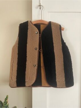 Cawley Reversible Sheepskin Vest Made in London XS